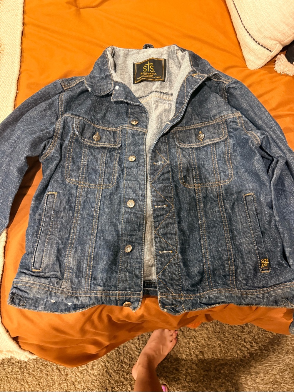 STS Ranchwear Blue Washed Denim Jacket